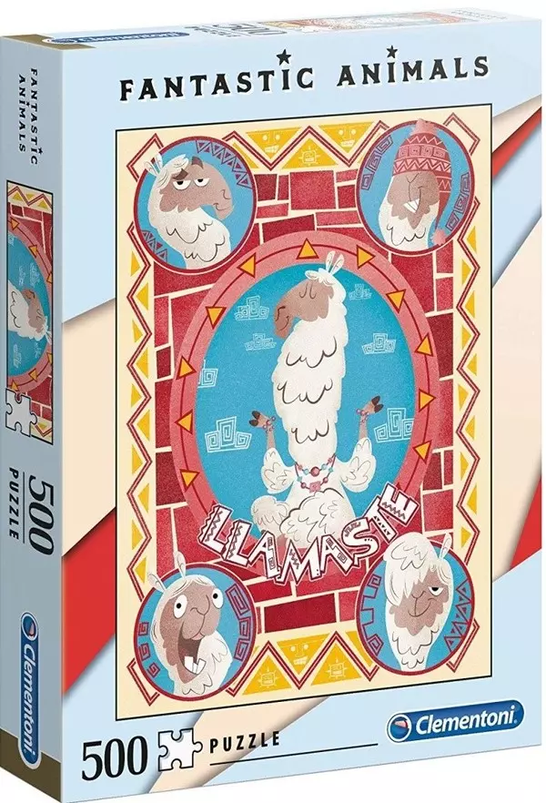 Puzzle 500 elementów. Fantastic animals. Llamaste - Puzzle
