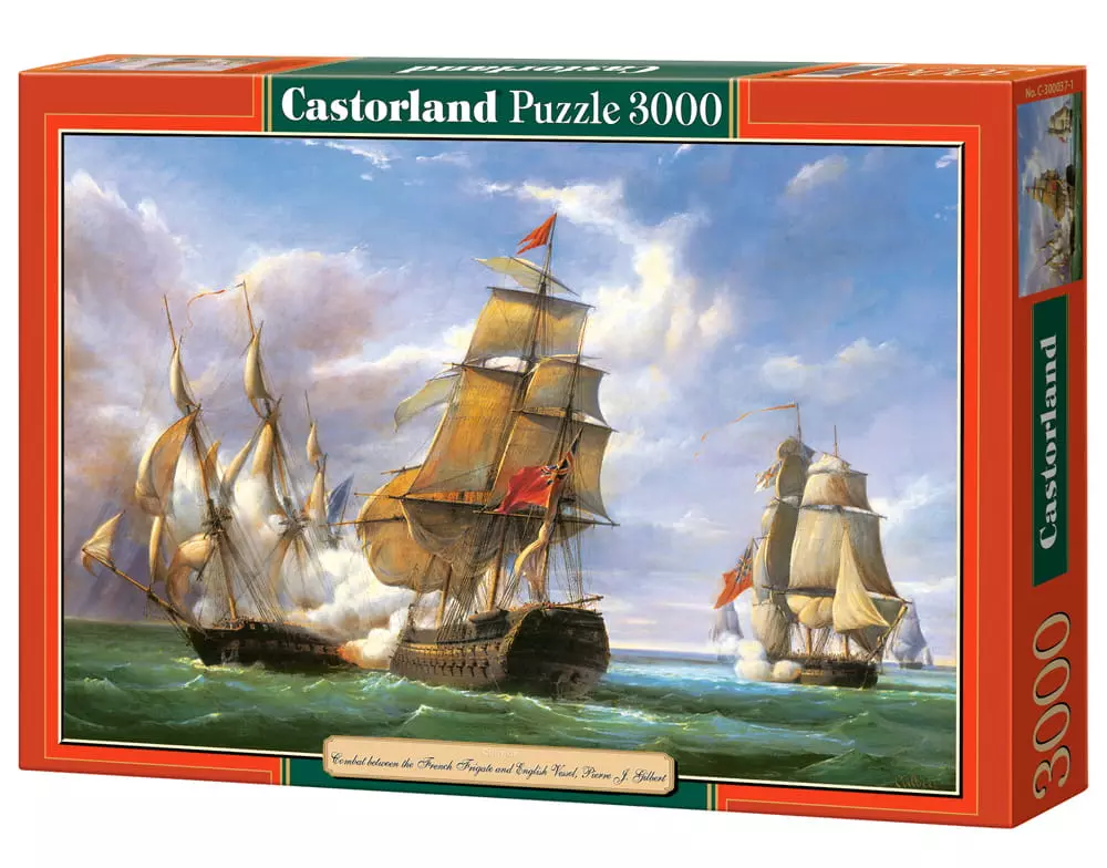 Puzzle 3000 elementów. Żaglowce na morzu - Puzzle