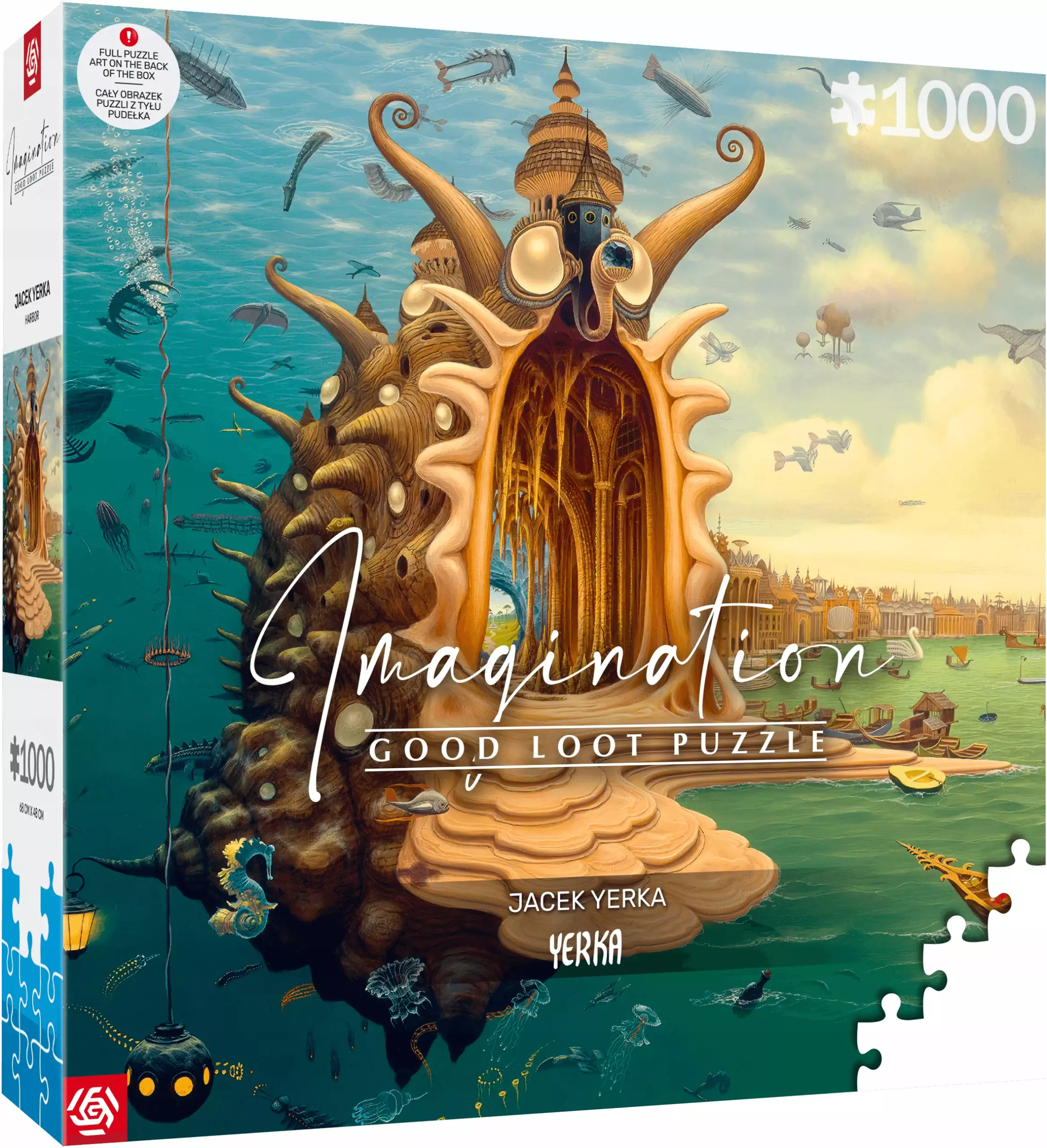 Puzzle Good Loot Imagination 1000 elementów Jacek Yerka Port 5908305249351 - Puzzle