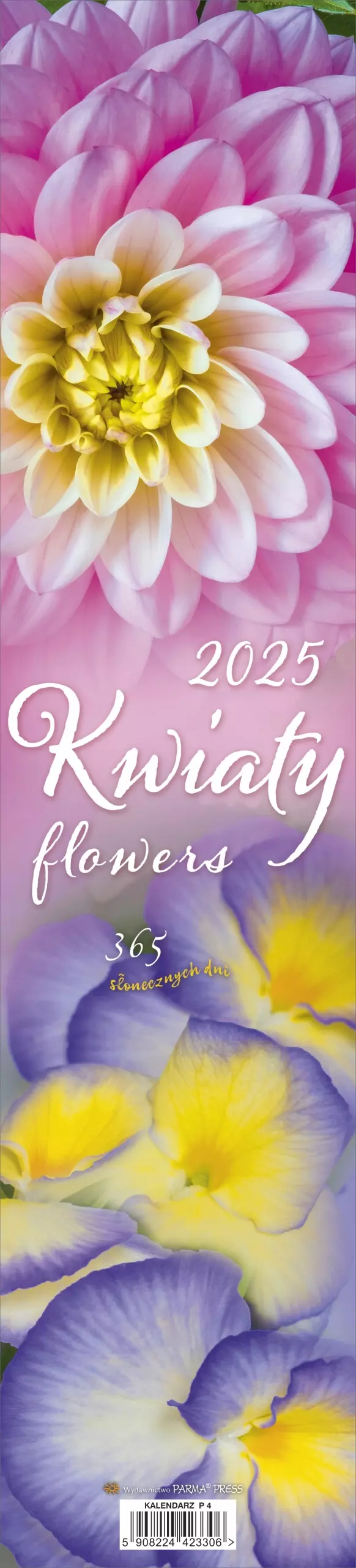 Kalendarz 2025 paskowy - Kwiaty - Książki