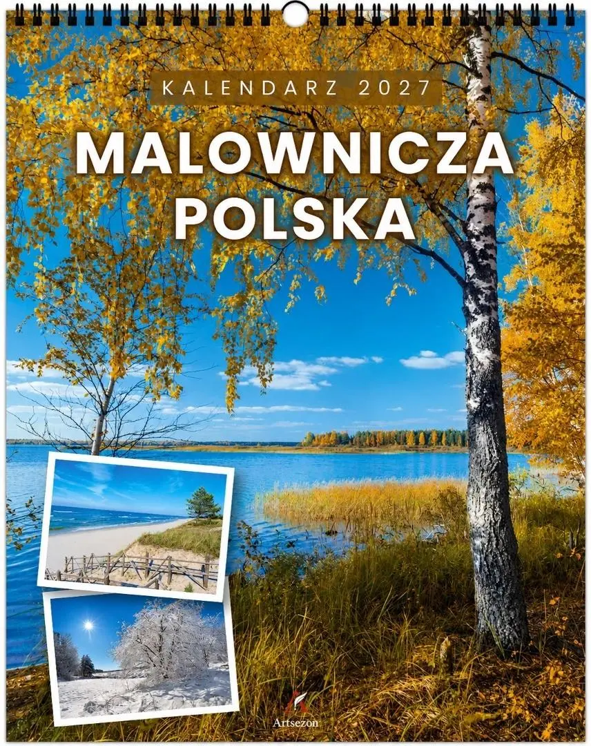 Kalendarz 2027 wieloplanszowy 34x44cm Malownicza.. - Książki