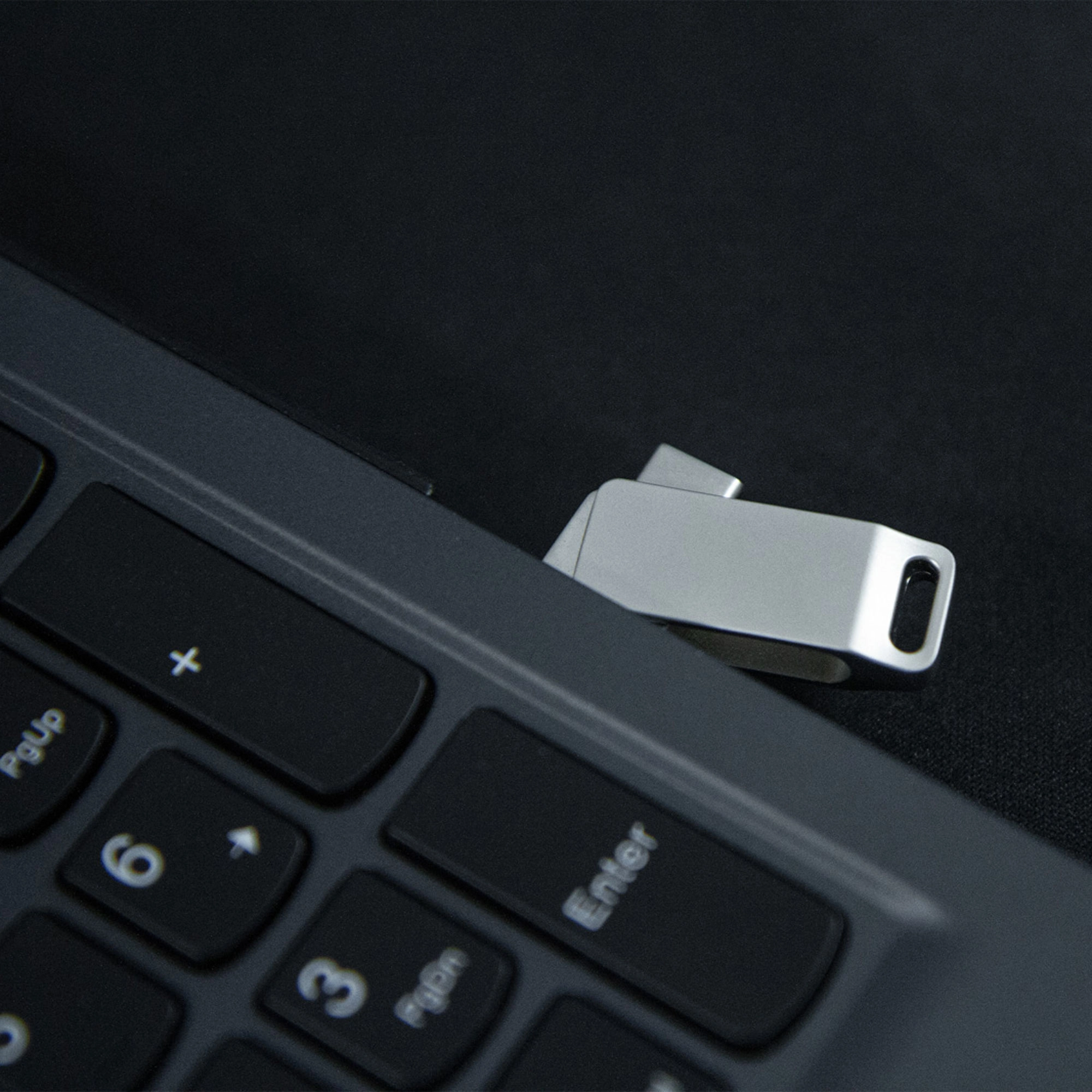 Pendrive Goodram USB + USB C 64GB srebrny - Elektronika i akcesoria