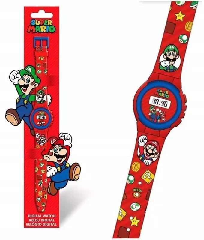Zegarek cyfrowy KE02 ECO ( bez plastikowego opakowania) Super Mario GSM4234 Kids Euroswan - Zabawki