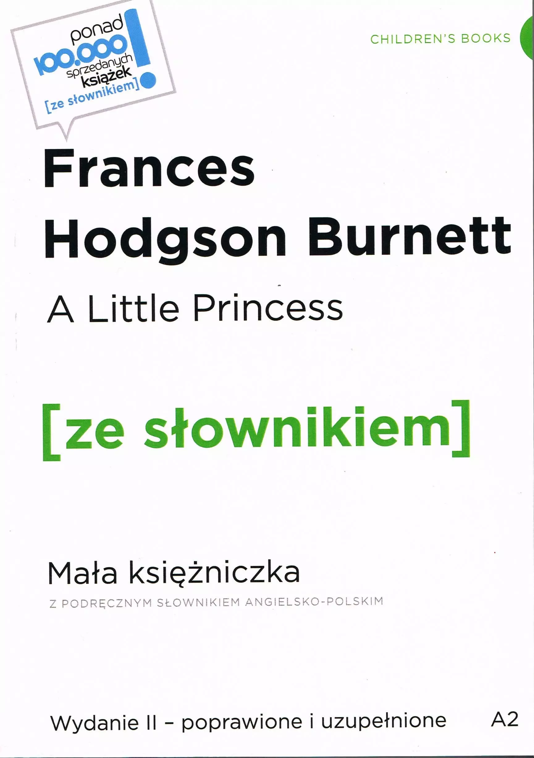 A Little Princess / Mała księżniczka z podręcznym słownikiem angielsko-polskim Poziom A2 - Książki