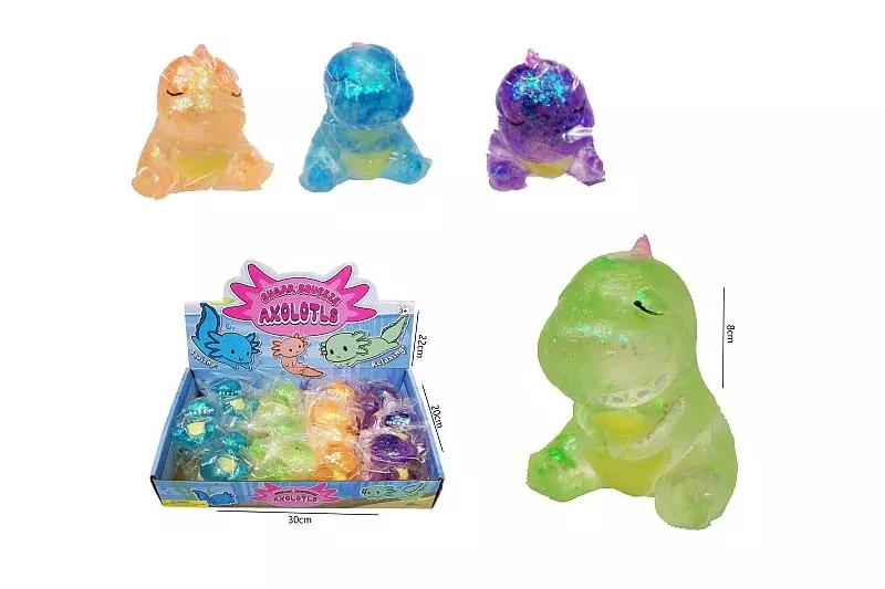 Dinozaur do ściskania 8cm 4-kol HPB04 50417 - Zabawki