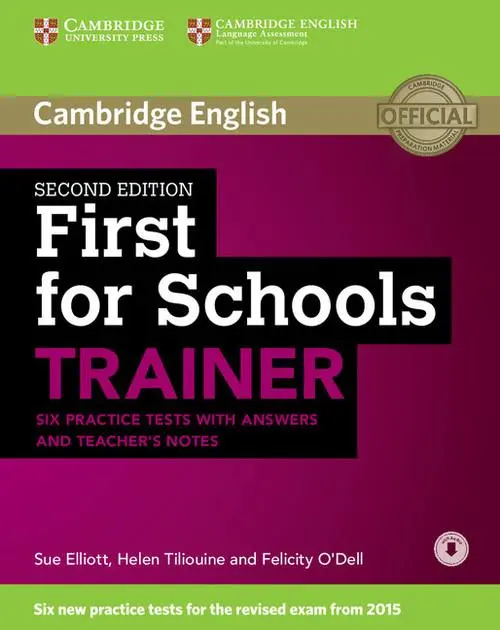 APT First for Schools Trainer 2ed Six Practice Tests with answers with Audio OOP - Książki