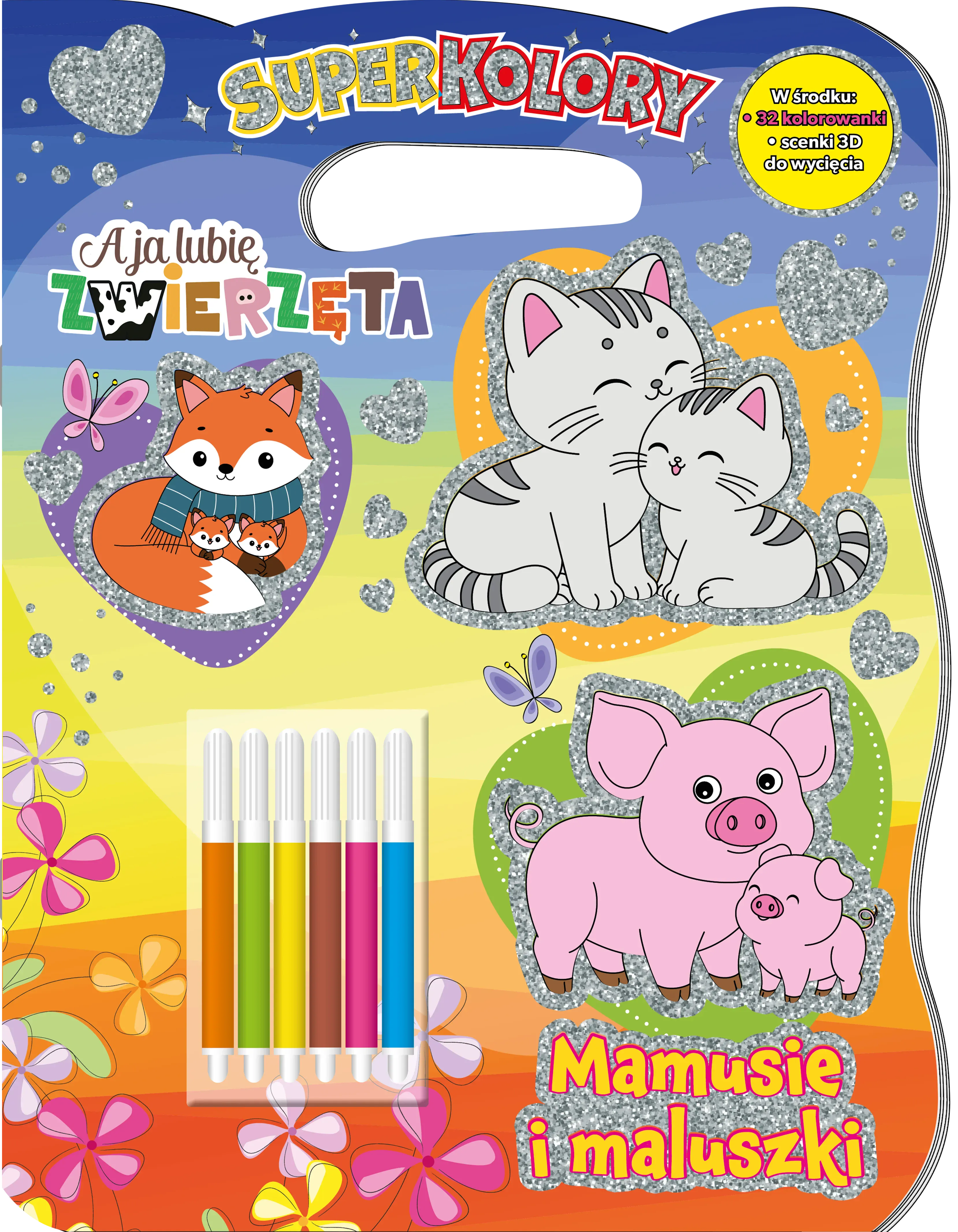 Mamusie i maluszki. A Ja Lubię Zwierzęta. Superkolory - Książki