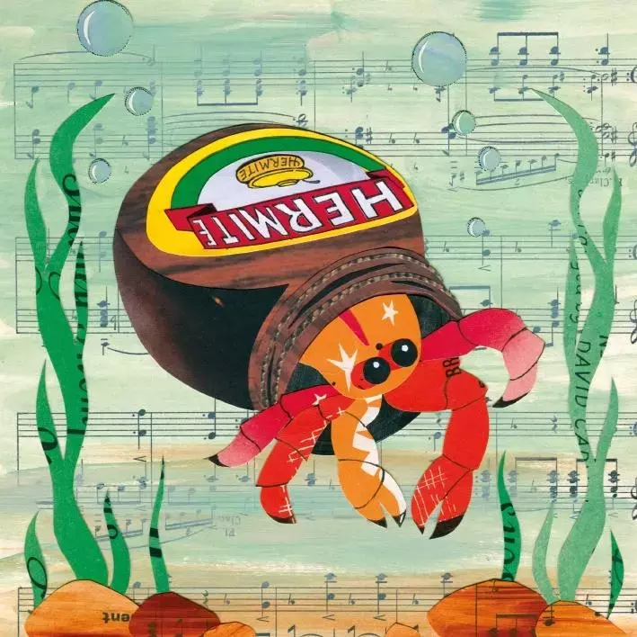 Karnet z kopertą, Hermite Crab - Papiernicze i szkolne