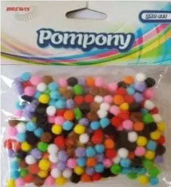 Pompony 7mm 380szt - Papiernicze i szkolne