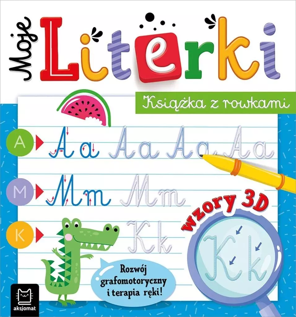 Moje literki. Książka z rowkami - Książki