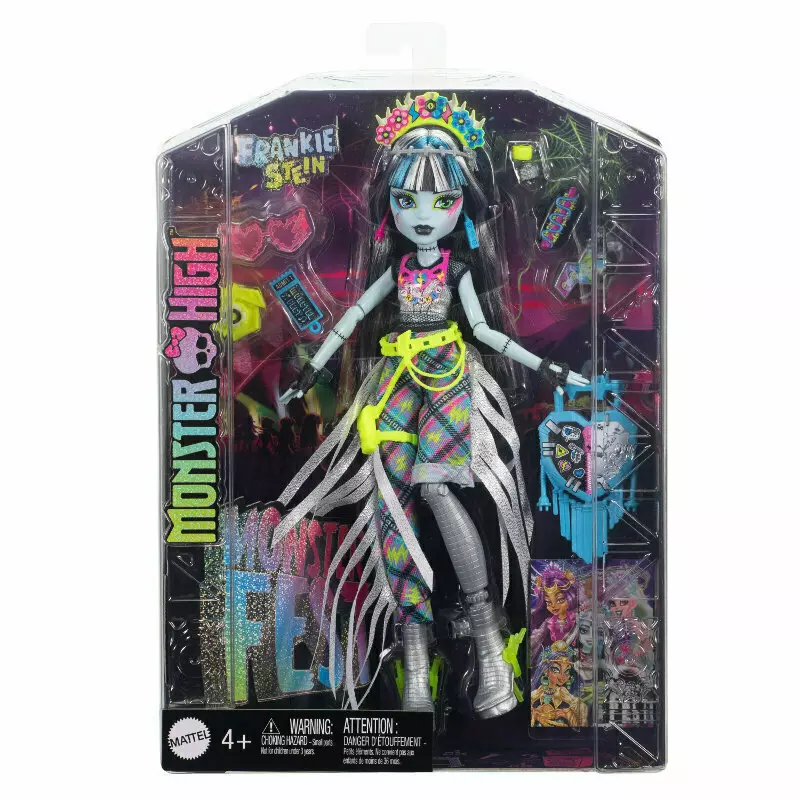 Monster High. HXH79 Frankie Stein z festiwalowym strojem - Zabawki