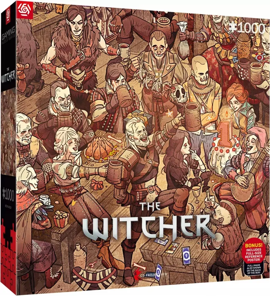GOOD LOOT GAMING PUZZLE THE WITCHER WIEDŹMIN BIRTHDAY 1000 EL. - Puzzle