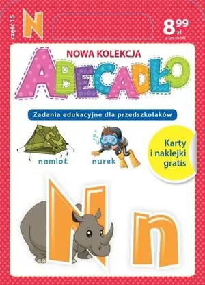 ABECADŁO Zadania edukacyjne dla przedszkolaków - literka N. Część 15 - Książki
