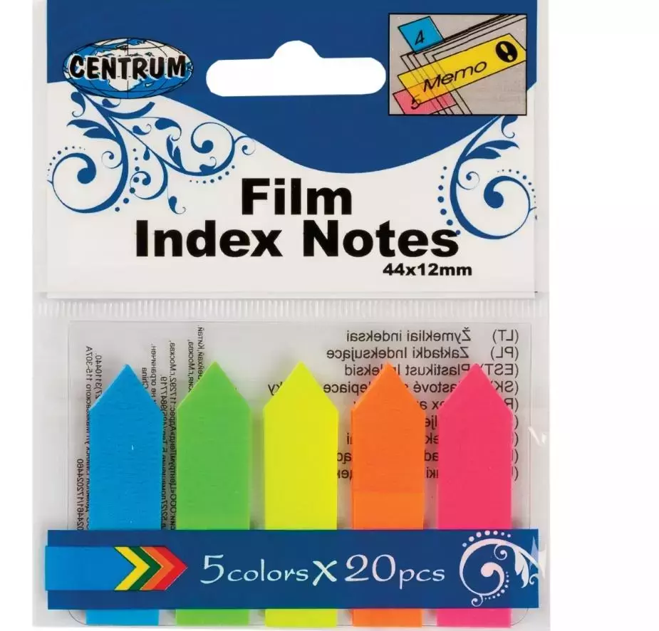 Zakładki indeksujące 4x12mm 20K. 83506 - Papiernicze i szkolne