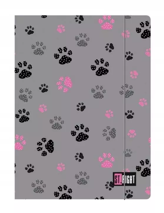 Teczka z gumką A4 Stright PAWS - Papiernicze i szkolne