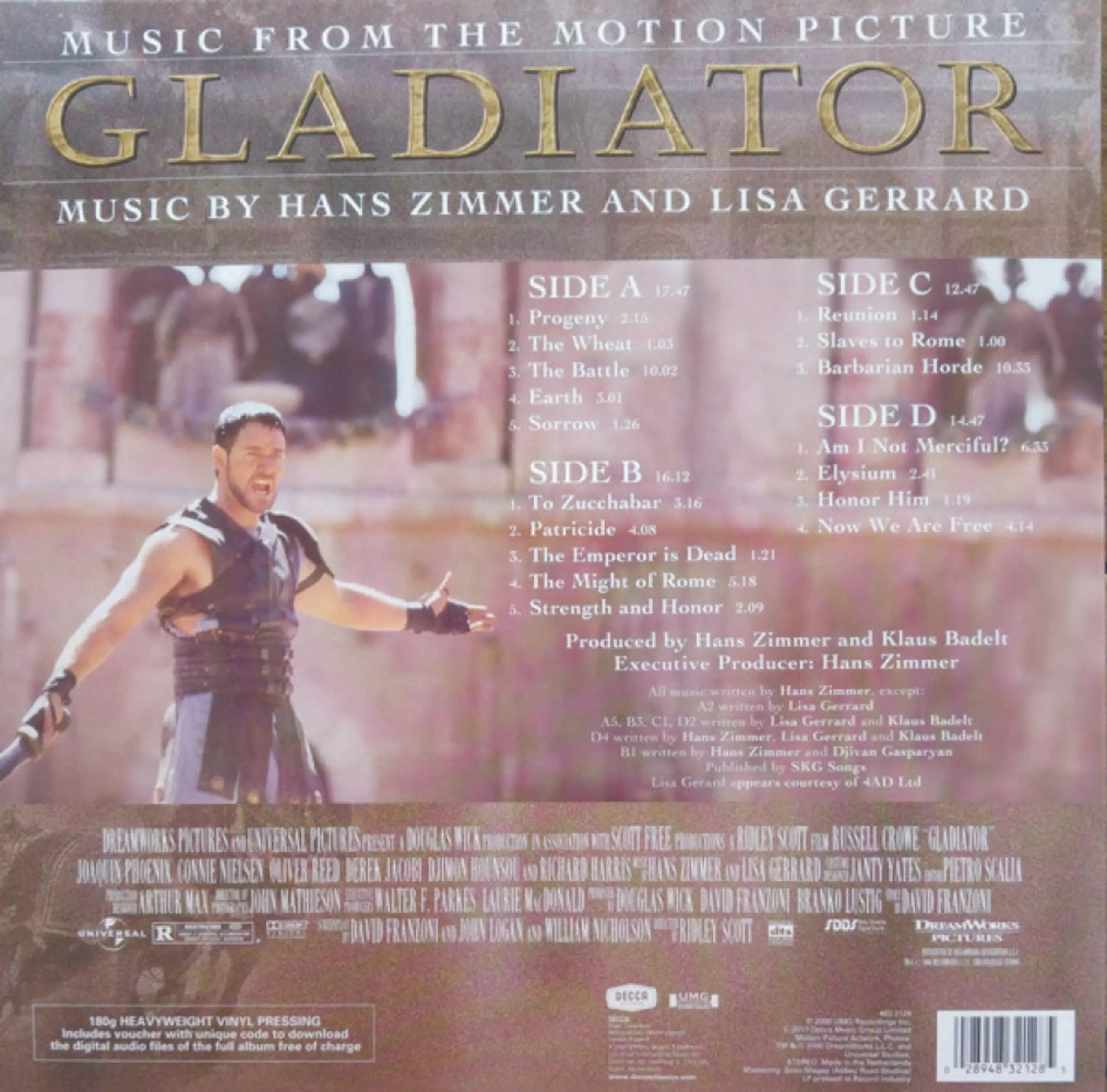 Gladiator. Soundtrack, 2 LP - Muzyka