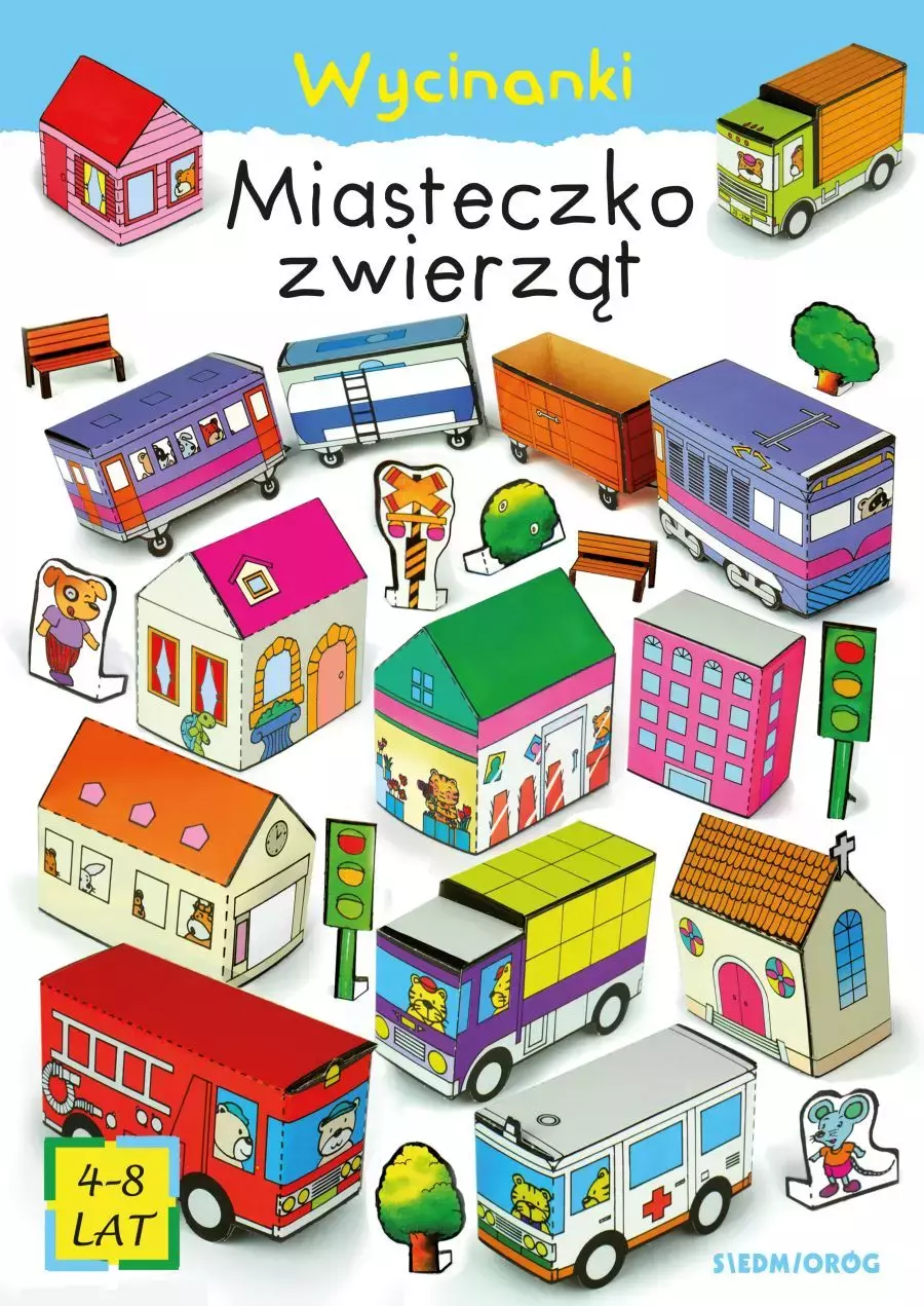 Wycinanki. Miasteczko zwierząt - Książki