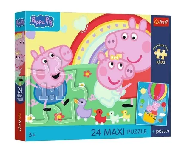 Puzzle 24 Peppa Pig Świnkowe dni TREFL - Puzzle