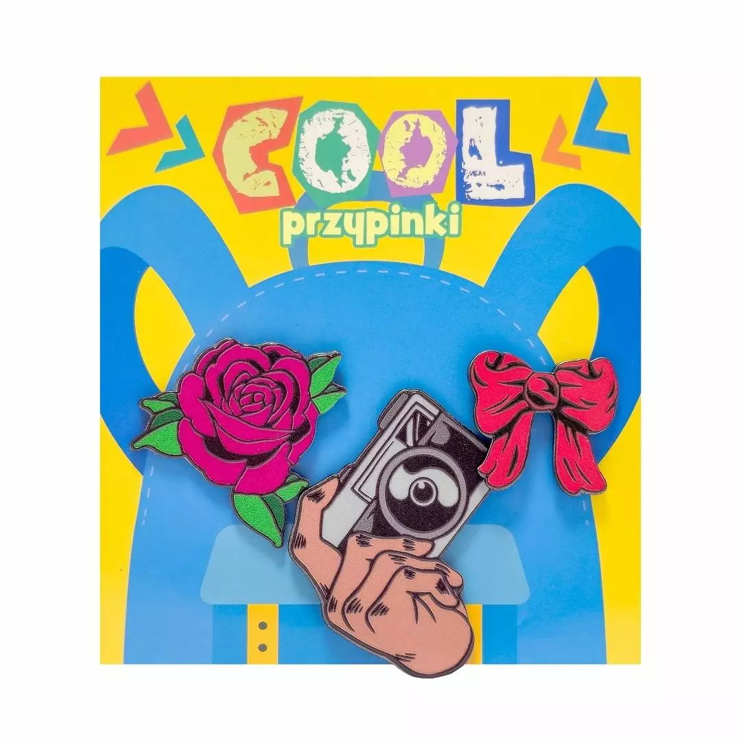 Przypinka cool. Róża - Papiernicze i szkolne