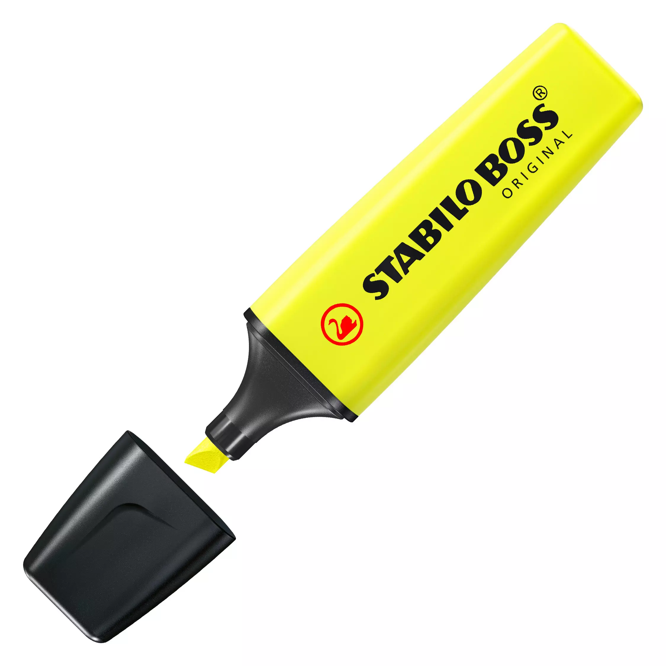 Zakreślacz Boss Original, żółty neonowy - Papiernicze i szkolne