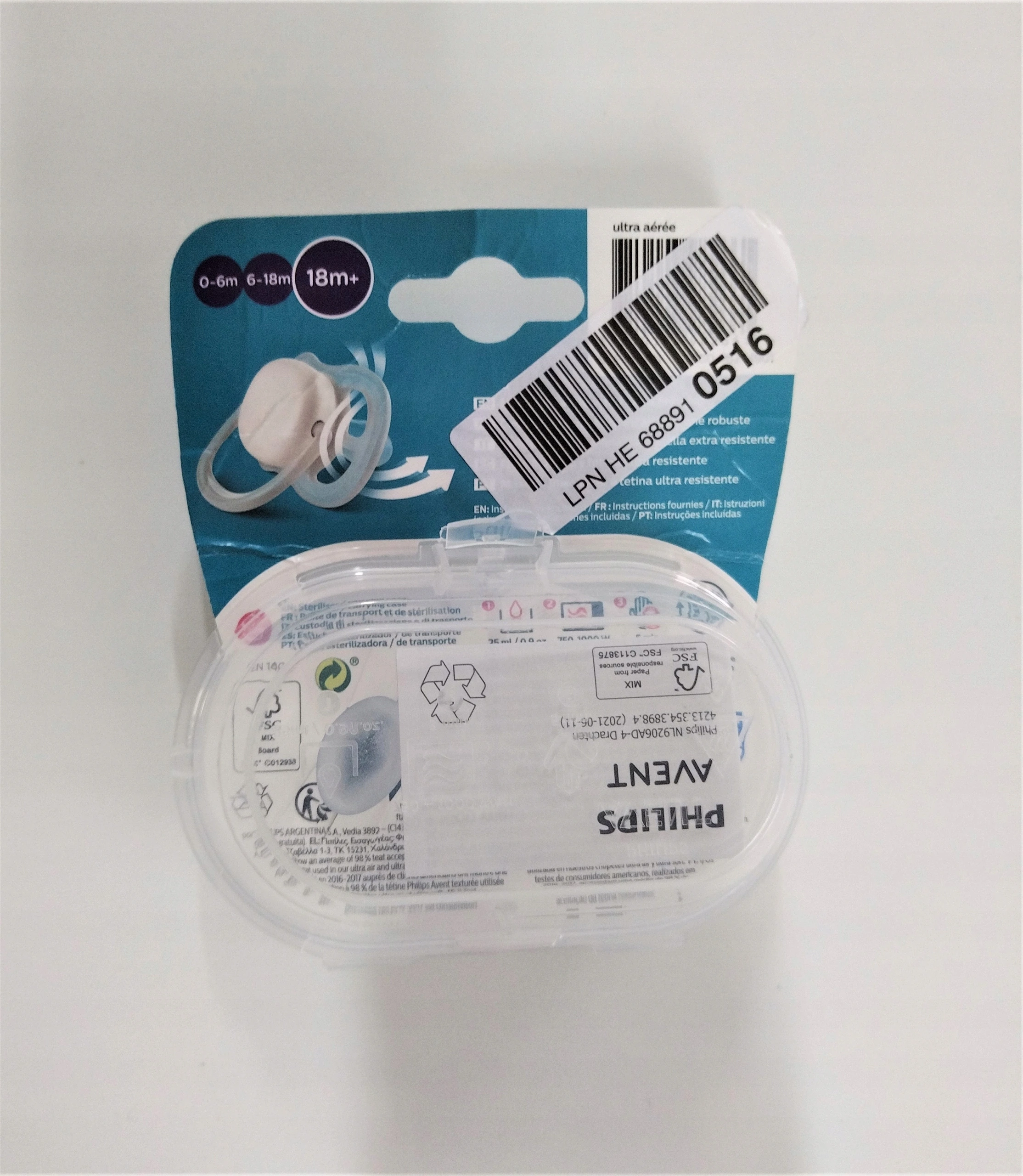 Philips Avent Smoczek ortodontyczny Ultra Air 18m+ 2szt SCF349/01 - Zabawki
