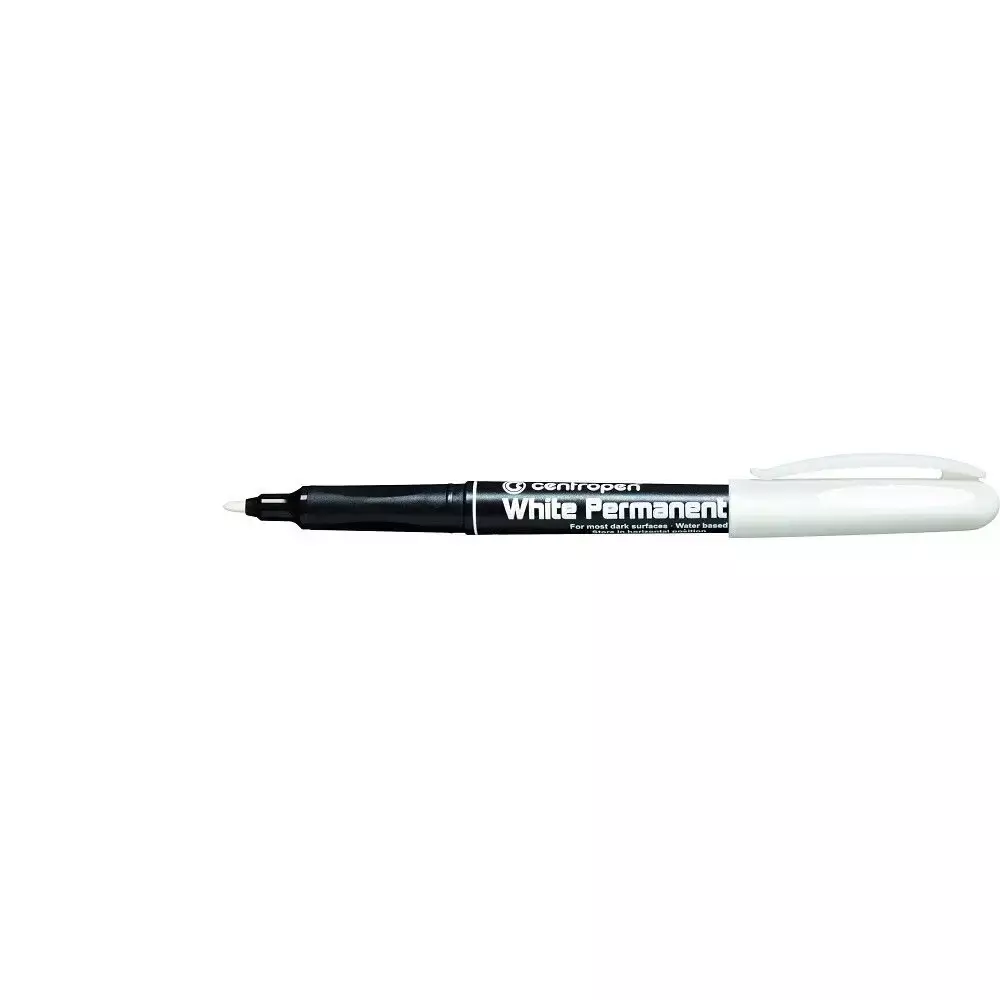Marker permanentny biały Centropen 1 szt. - Papiernicze i szkolne