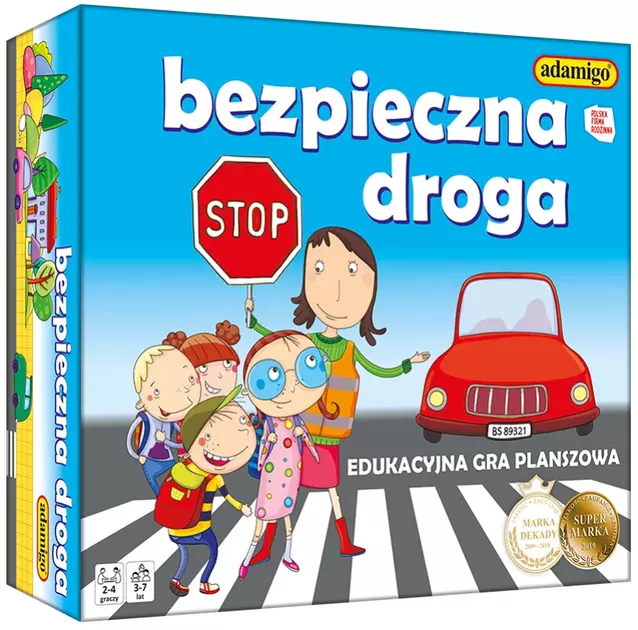 Bezpieczna droga Edukacyjna gra planszowa - Gry