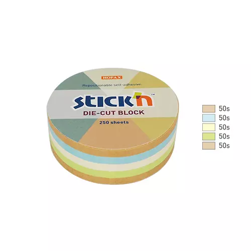 Notes samoprzylepna Okr 67mm/250k 5kol Fol - Papiernicze i szkolne