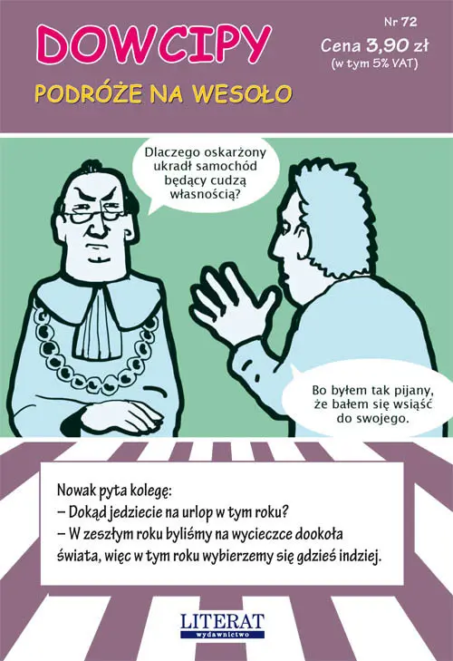 Dowcipy Nr 72 Podróże na wesoło - Książki