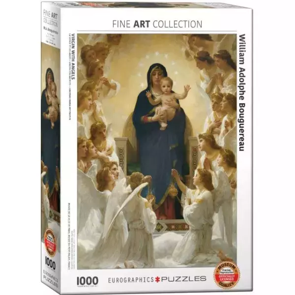 Puzzle 1000 elementów. Matka Boska i anioły, William-Adolphe Bouguereau - Puzzle