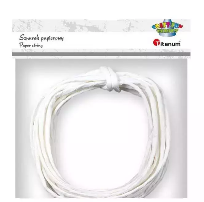Sznurek papierowy 3.5mmx5m biały - Papiernicze i szkolne
