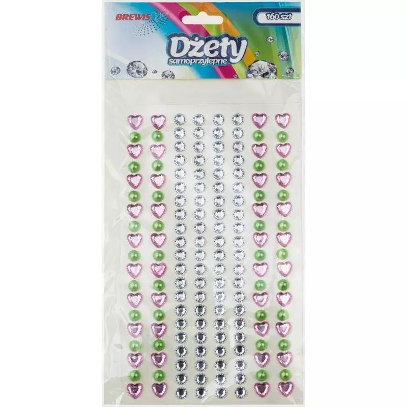Dżety samoprzylepne 160szt - Papiernicze i szkolne