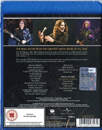 The End (4 February 2017 - Birmingham), BLU-RAY - Muzyka
