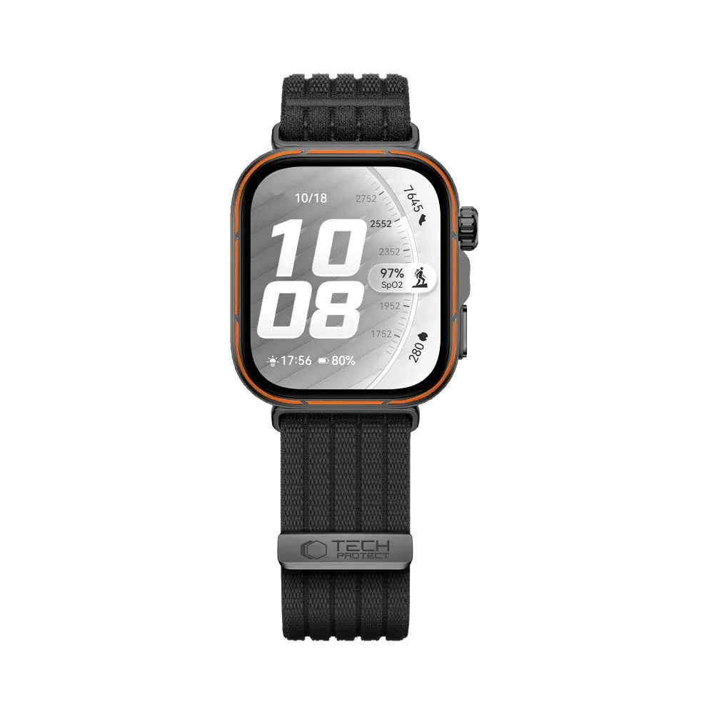 Tech-Protect Nylon Huawei Watch Fit 3 / 4 / 4 Pro / 5 / 5 Pro Black - Elektronika i akcesoria
