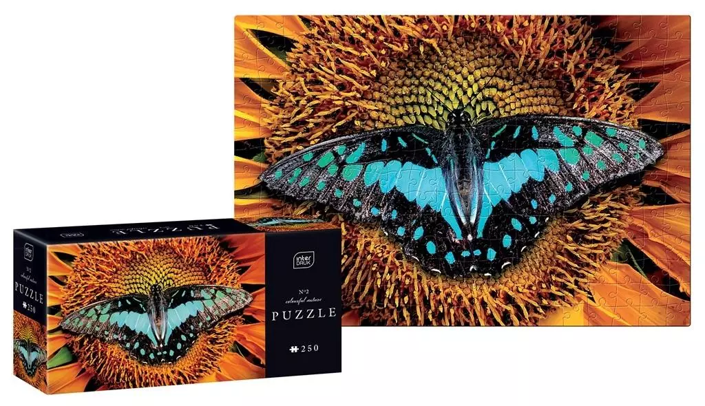 Puzzle 250 elementów. Colourful Nature 2. Motyl - Puzzle