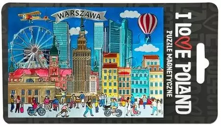 Magnes puzzle Warszawa ILP-MAG-PUZZ-WAR-03 - Papiernicze i szkolne