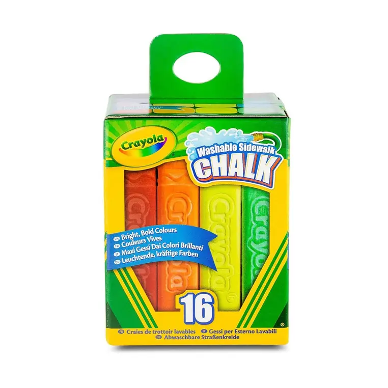 Crayola Kreda chodnikowa dla dzieci kolorowa 16 szt. - Papiernicze i szkolne