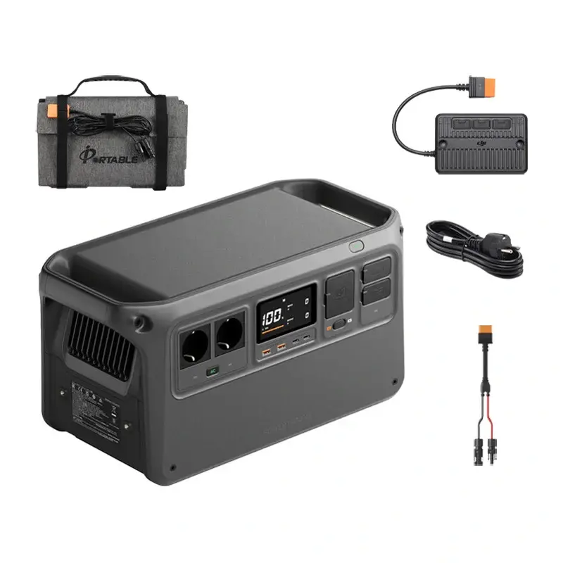 Zestaw DJI Power 1000 V2+ panel solarny 100W + adapter MPPT + kabel MC4 - Dom i ogród