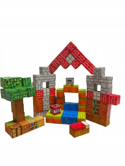 Klocki Magnetyczne Minecraft - Zabawki