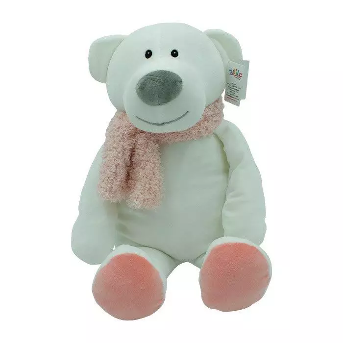 Niedźwiedź Kamil różowe dodatki 35cm - Mama i dziecko