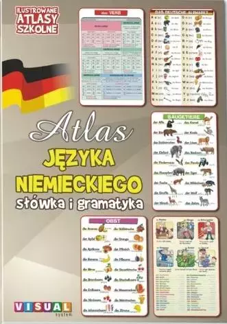 Ilustrowany atlas szkolny. Atlas j.niemieckiego - Książki