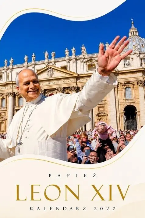 Kalendarz 2027 ścienny papież Leon XIV - Książki