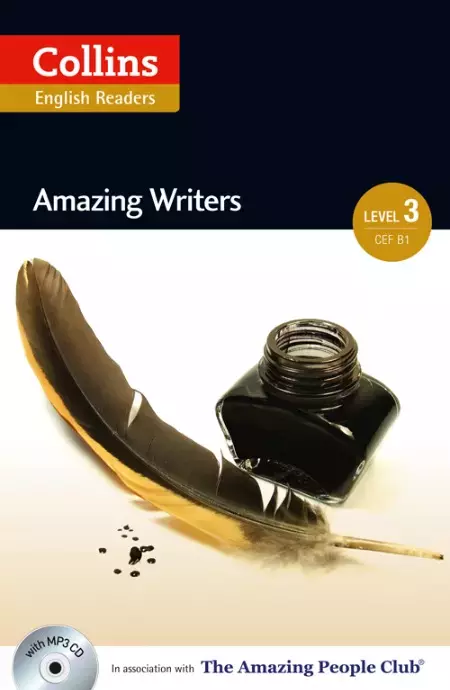 Collins English Readers. Amazing Writers. Intermediate 3 (B1) + CD - Książki