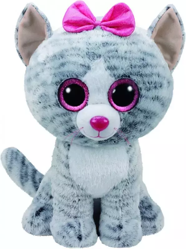 Beanie Boos. Szary kot Kiki, 42 cm - Zabawki