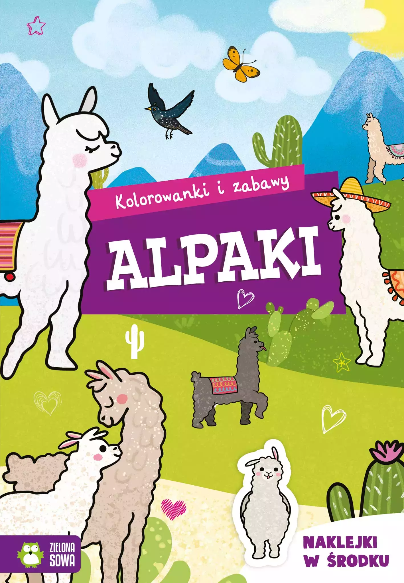 Kolorowanki i zabawy. Alpaki - Książki