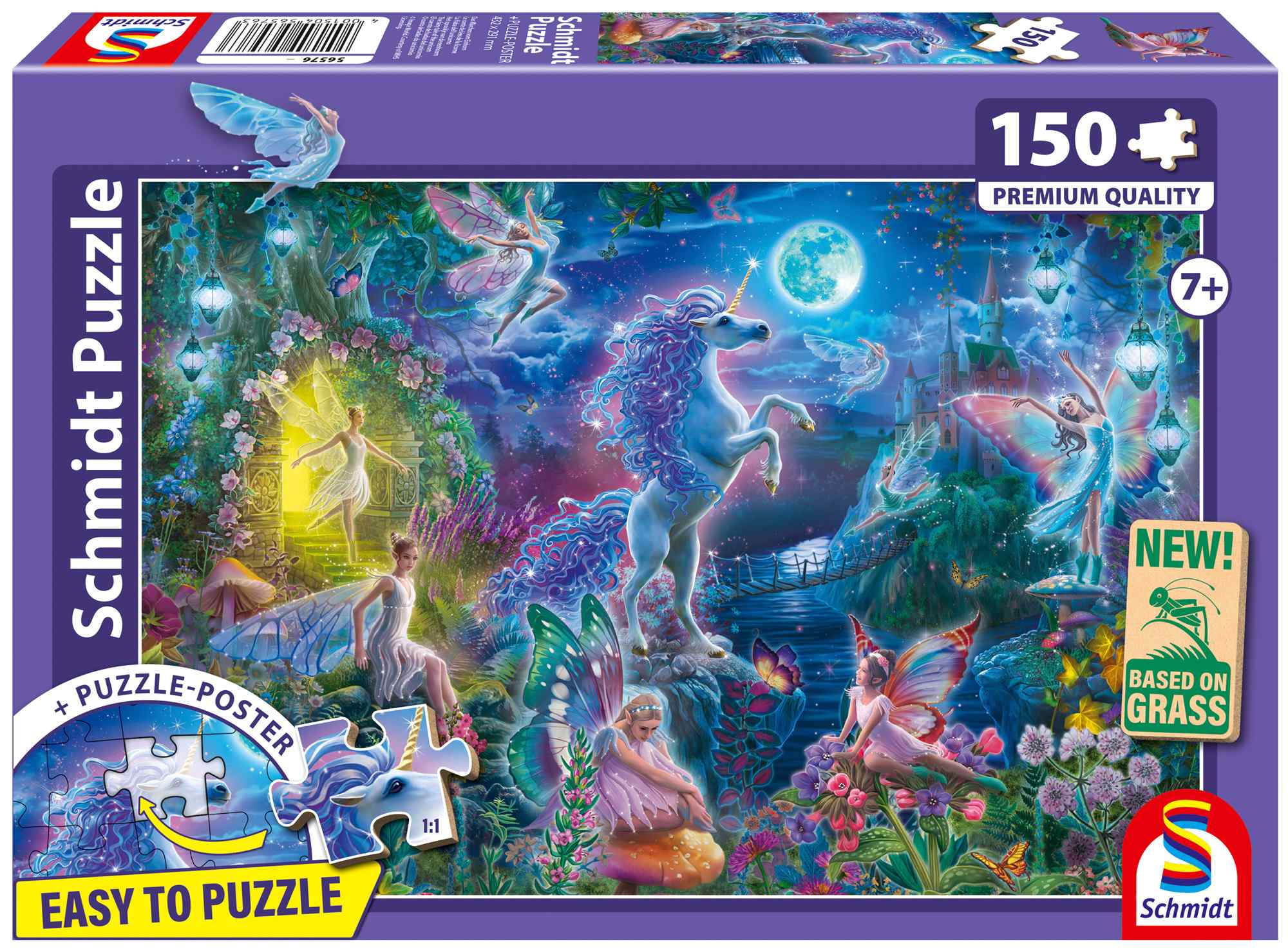Puzzle 150 PQ Bajka o jednorożcu 113647 - Puzzle
