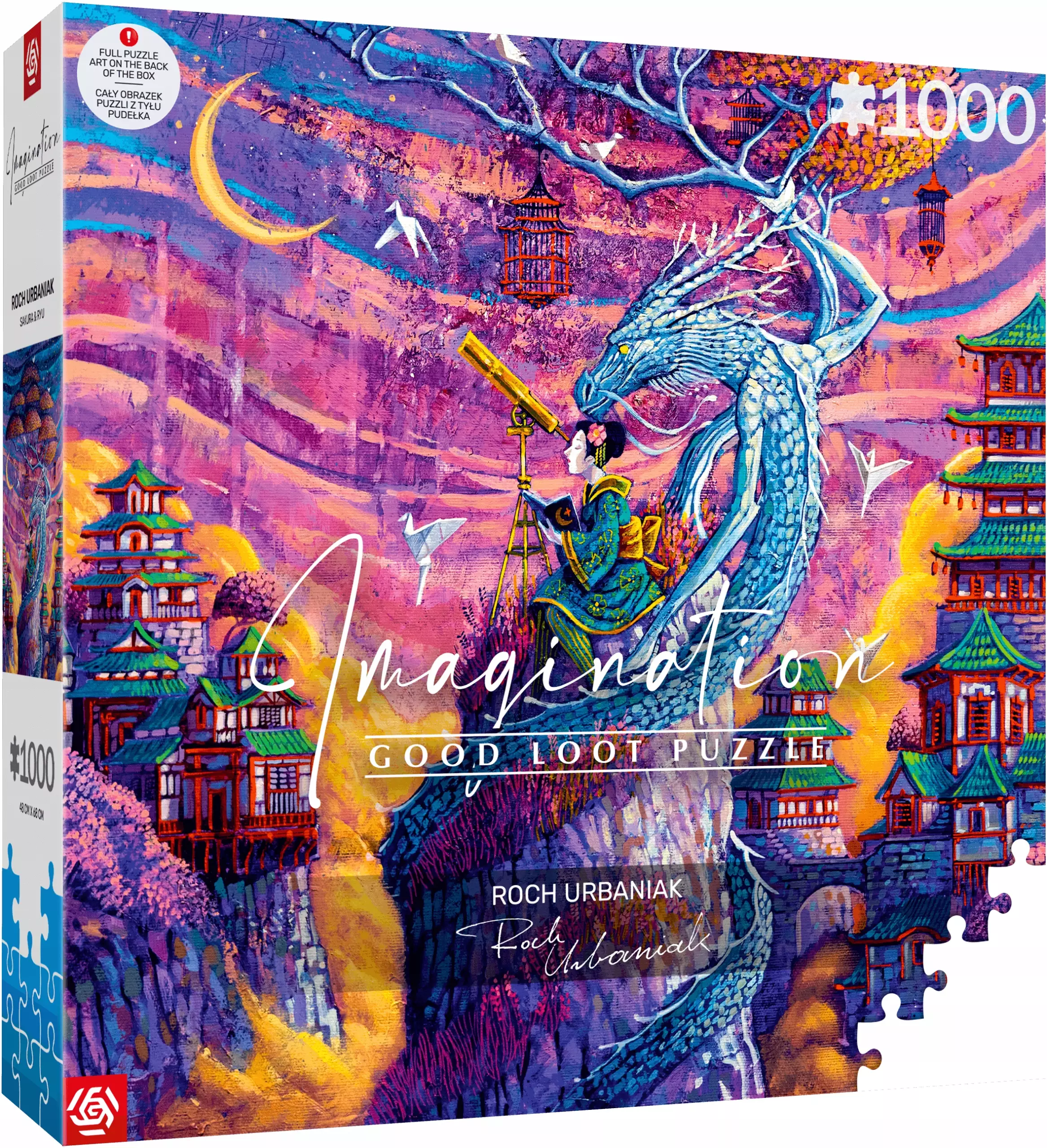 Puzzle Imagination Roch Urbaniak Sakura i Ryu Good Loot 1000 elementów - Puzzle