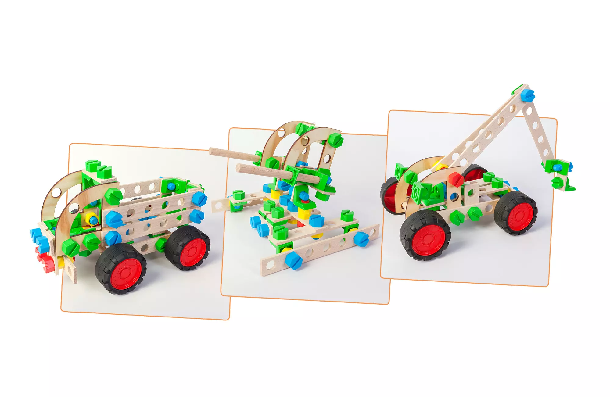 Mały Konstruktor Junior/CONSTRUCTOR JUNIOR 3 in 1 TRUCK - Zabawki