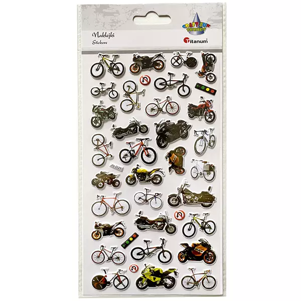 Naklejki WypukŁe Motocykle, Rowery Titanum Craft-fun Series - Papiernicze i szkolne