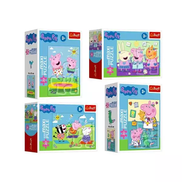 Puzzle miniMaxi Beztroski dzień Peppy 56033 Trefl - Puzzle